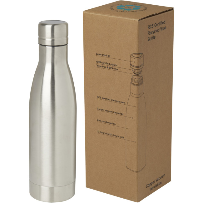 Promotional Vasa RCS Certified Recycled Stainless Steel Copper Vacuum Insulated Bottle 500ml - Image 3