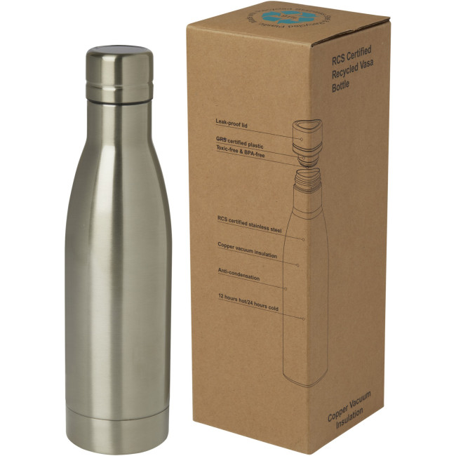 Promotional Vasa RCS Certified Recycled Stainless Steel Copper Vacuum Insulated Bottle 500ml - Image 2