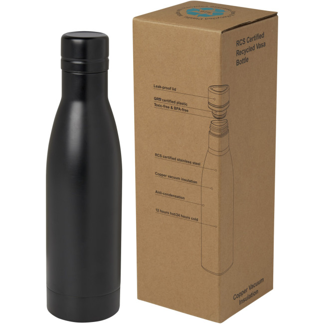 Promotional Vasa RCS Certified Recycled Stainless Steel Copper Vacuum Insulated Bottle 500ml - Image 1