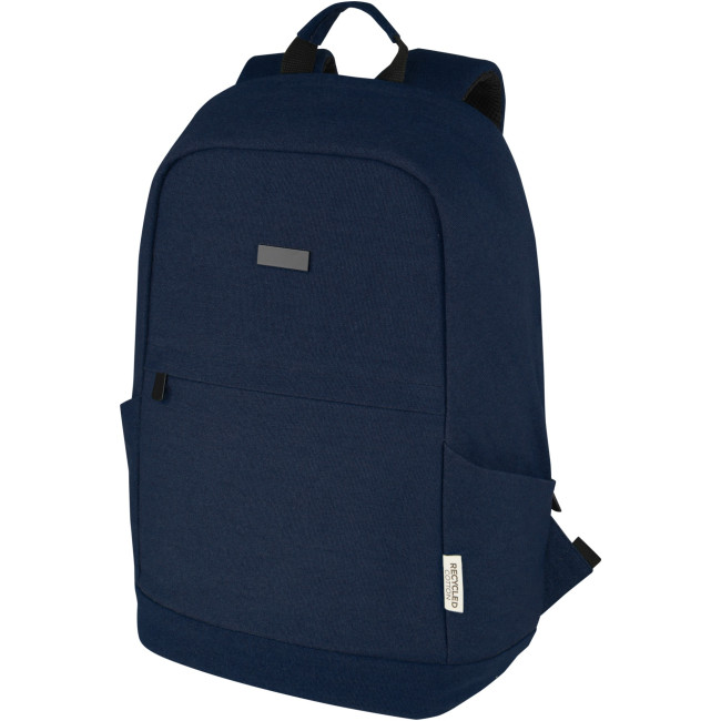 Promotional Joey 15.6" GRS Recycled Canvas Anti-Theft Laptop Backpack 18L - Image 4