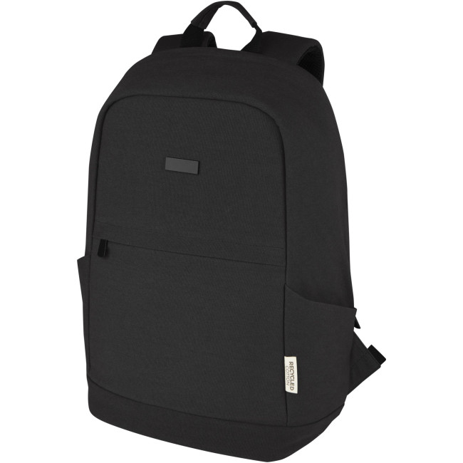 Promotional Joey 15.6" GRS Recycled Canvas Anti-Theft Laptop Backpack 18L - Image 1