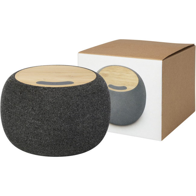 Promotional Ecofiber Bamboo/RPET Bluetooth  Speaker And Wireless Charging Pad