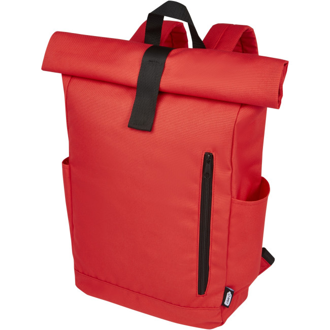 Promotional Byron 15.6" GRS RPET Roll-Top Backpack 18L - Image 1