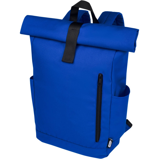 Promotional Byron 15.6" GRS RPET Roll-Top Backpack 18L - Image 2