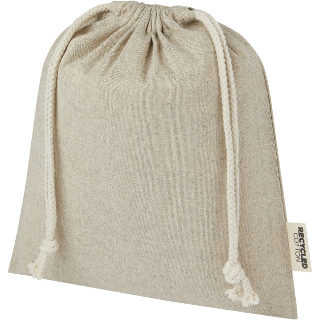 Promotional Pheebs 150 g/m² GRS Recycled Cotton Gift Bag Medium 1.5L - Image 3