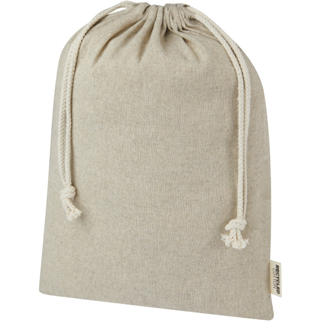 Promotional Pheebs 150 g/m² GRS Recycled Cotton Gift Bag Large 4L - Image 1