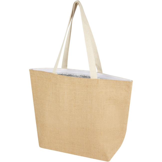 Promotional Juta 300 g/m² Jute Cooler Tote Bag 12L