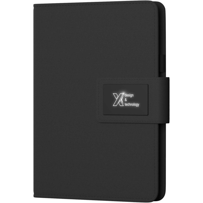 Promotional SCX.Design O16 A5 Light-Up Notebook Power Bank