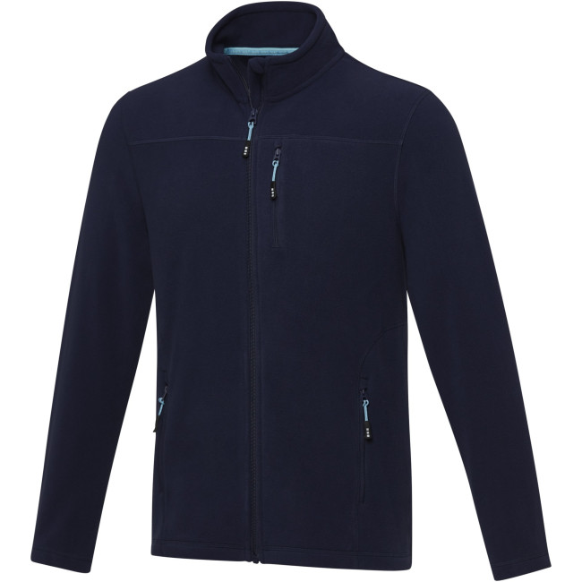 Promotional Amber Men's GRS Recycled Full Zip Fleece Jacket - Image 3