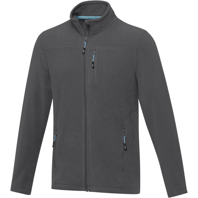 Promotional Amber Men's GRS Recycled Full Zip Fleece Jacket - Image 4