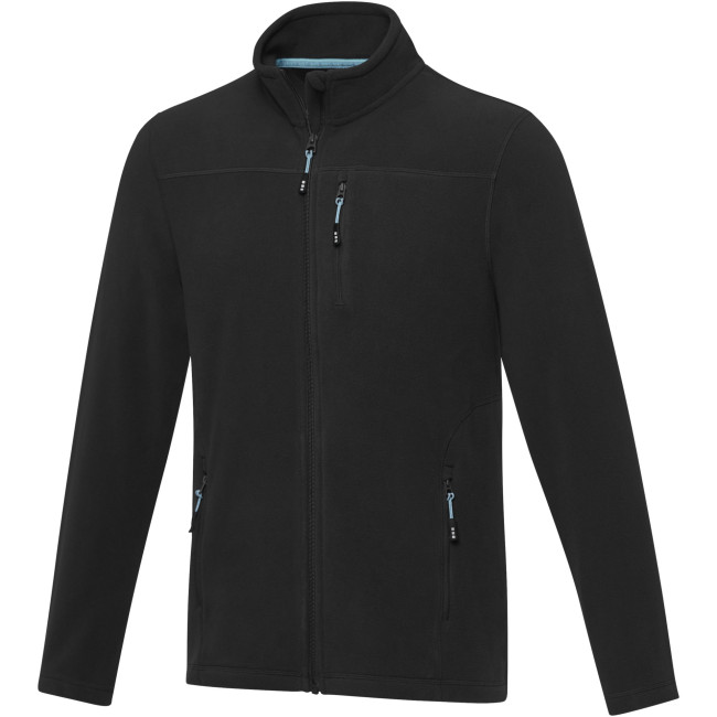 Promotional Amber Men's GRS Recycled Full Zip Fleece Jacket - Image 5