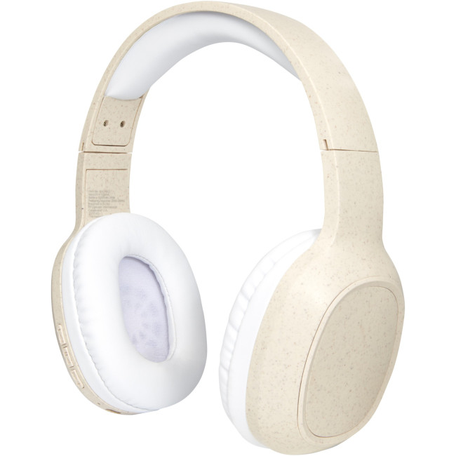 Promotional Riff Wheat Straw Bluetooth  Headphones With Microphone