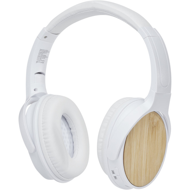 Promotional Athos Bamboo Bluetooth  Headphones With Microphone