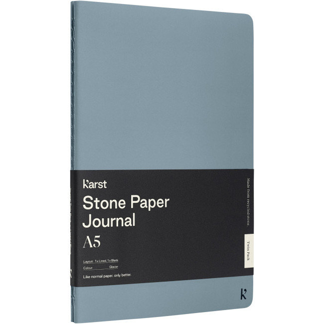 Promotional Karst A5 Stone Paper Journal Twin Pack - Image 2