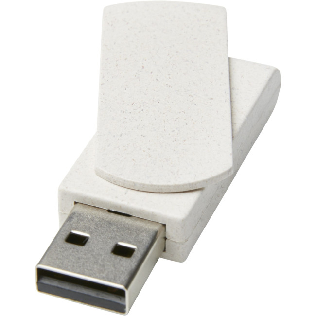 Promotional Rotate 4GB Wheat Straw USB Flash Drive - Image 2