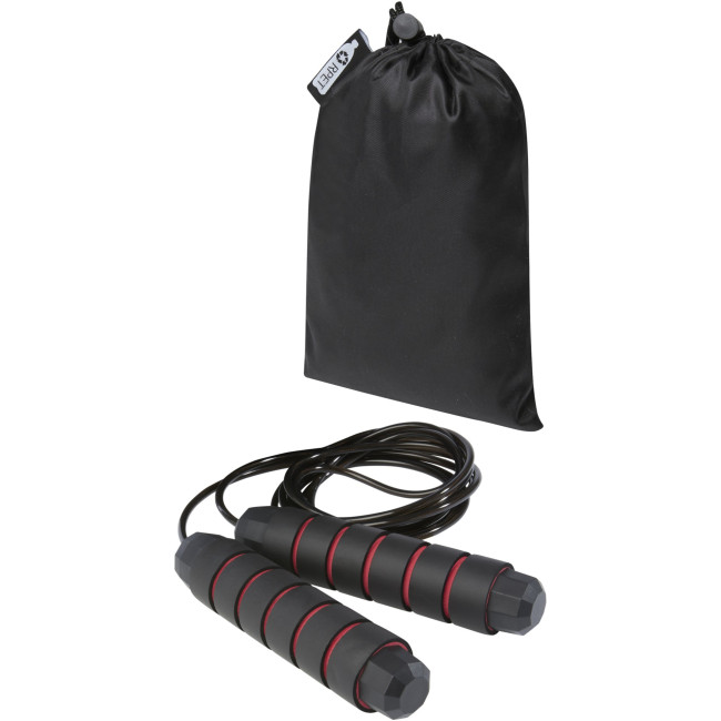 Promotional Austin Soft Skipping Rope In Recycled Pet Pouch - Image 4