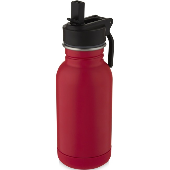 Promotional Lina Stainless Steel Sport Bottle With Straw And Loop 400ml - Image 2