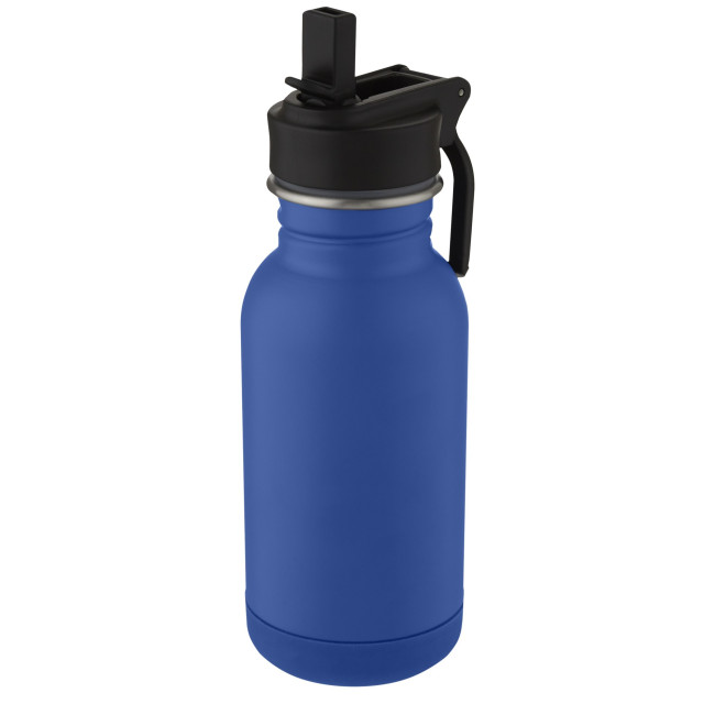 Promotional Lina Stainless Steel Sport Bottle With Straw And Loop 400ml - Image 3