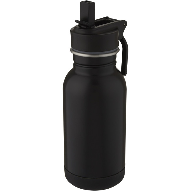 Promotional Lina Stainless Steel Sport Bottle With Straw And Loop 400ml - Image 4