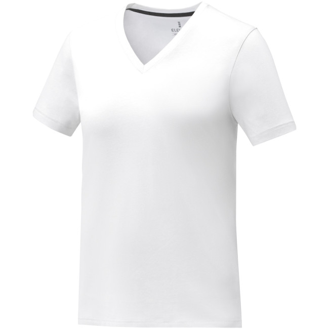 Promotional Somoto Short Sleeve Women's V-Neck T-Shirt - Image 1