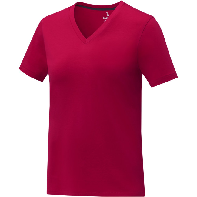 Promotional Somoto Short Sleeve Women's V-Neck T-Shirt - Image 2