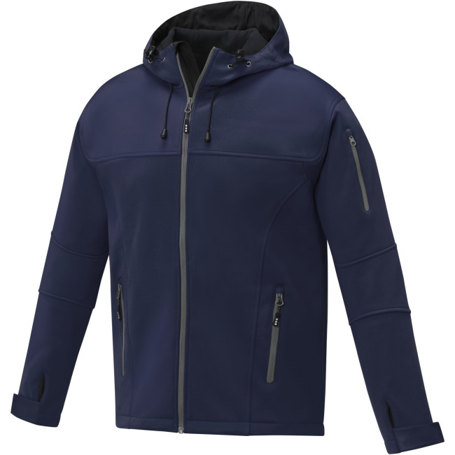 Promotional Match Men's Softshell Jacket - Image 3