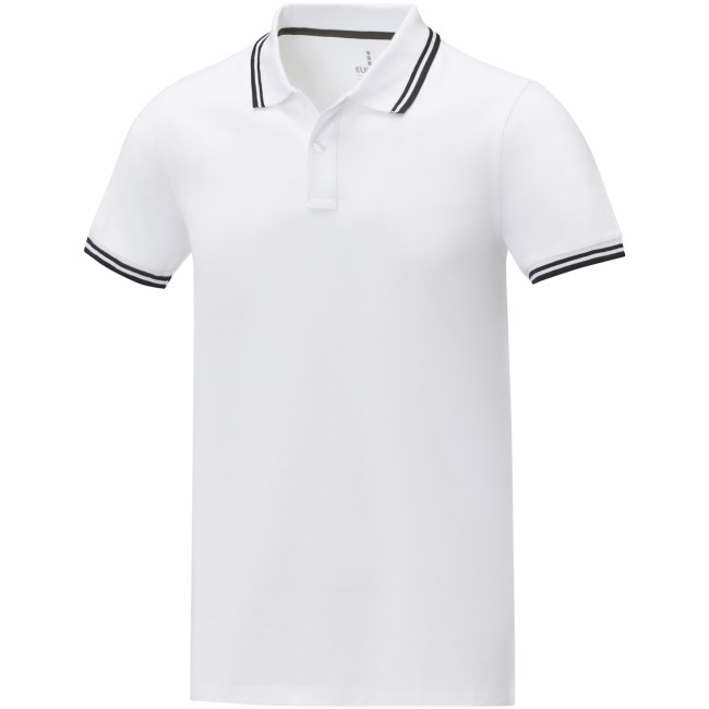 Promotional Amarago Short Sleeve Men's Tipping Polo - Image 1