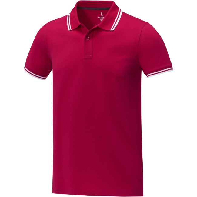 Promotional Amarago Short Sleeve Men's Tipping Polo - Image 2