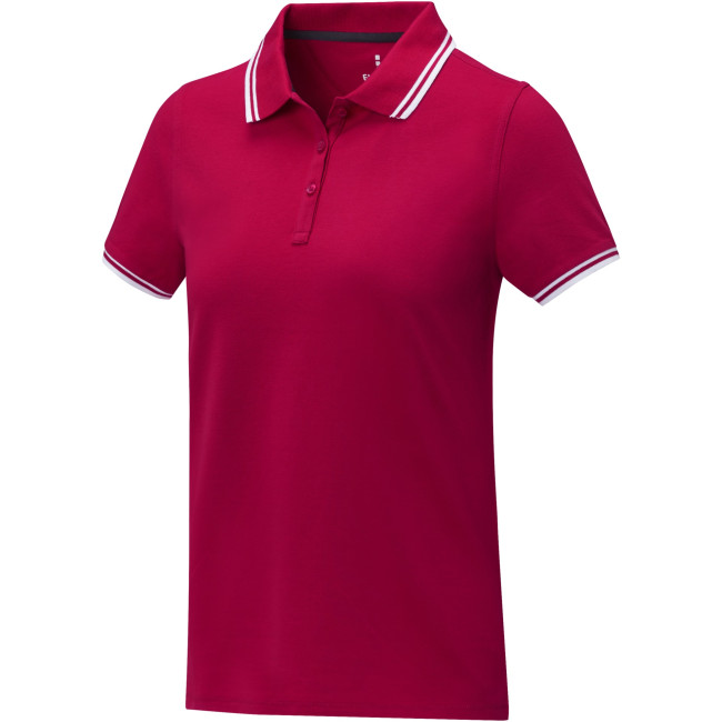 Promotional Amarago Short Sleeve Women's Tipping Polo - Image 3