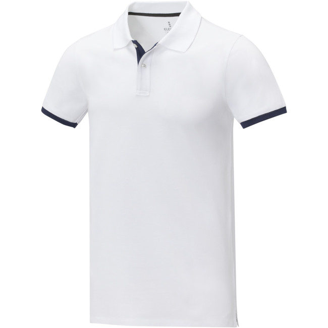 Promotional Morgan Short Sleeve Men's Duotone Polo - Image 5