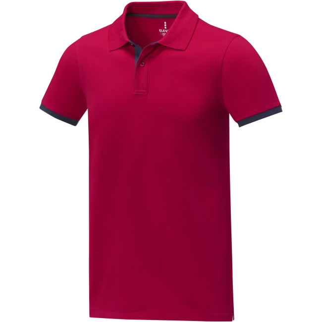 Promotional Morgan Short Sleeve Men's Duotone Polo - Image 4