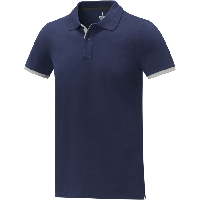 Promotional Morgan Short Sleeve Men's Duotone Polo - Image 3