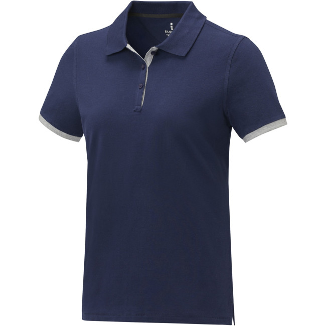 Promotional Morgan Short Sleeve Women's Duotone Polo - Image 3