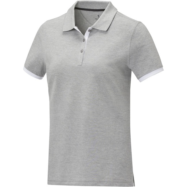 Promotional Morgan Short Sleeve Women's Duotone Polo - Image 4