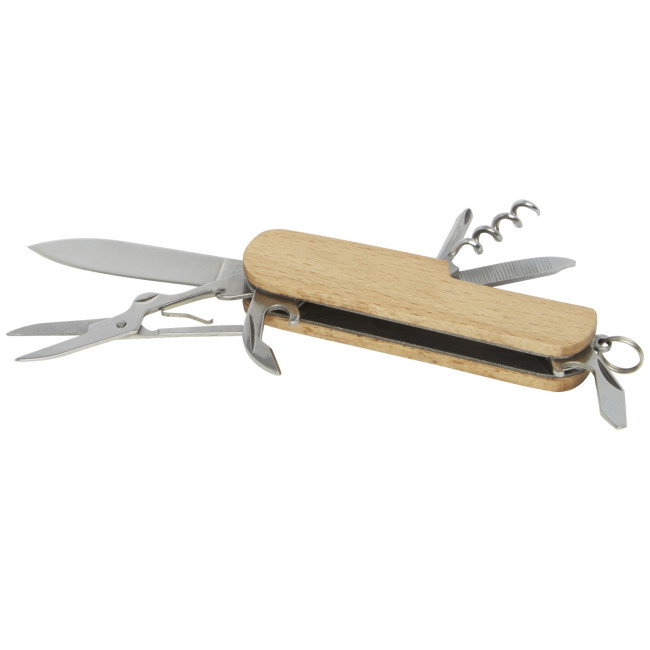 Promotional Richard 7-Function Wooden Pocket Knife