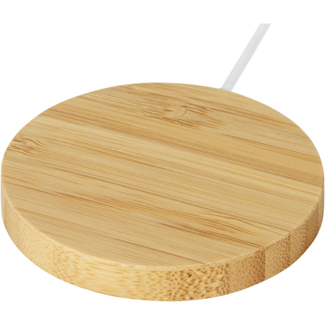 Promotional Atra 10W Bamboo Magnetic Wireless Charging Pad