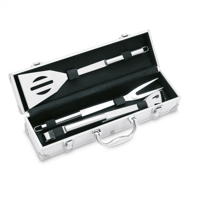 Promotional 3 BBQ Tools In Aluminium Case - Image 5