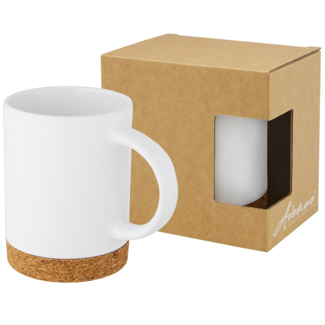 Promotional Neiva Ceramic Mug With Cork Base 425ml - Image 2