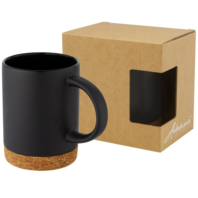 Promotional Neiva Ceramic Mug With Cork Base 425ml - Image 4