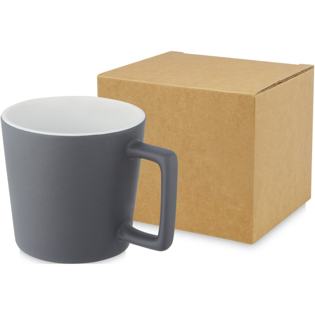 Promotional Cali Ceramic Mug With Matt Finish 370ml - Image 2