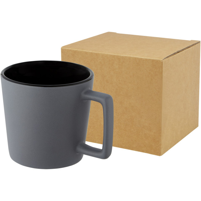 Promotional Cali Ceramic Mug With Matt Finish 370ml - Image 1