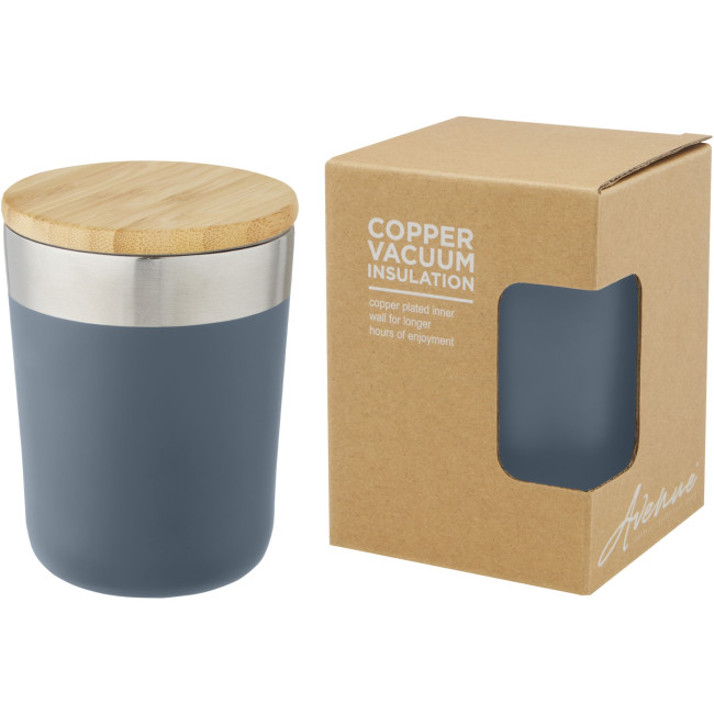 Promotional Lagan Copper Vacuum Insulated Stainless Steel Tumbler With Bamboo Lid 300ml - Image 3