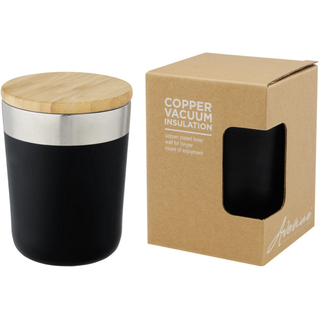 Promotional Lagan Copper Vacuum Insulated Stainless Steel Tumbler With Bamboo Lid 300ml - Image 5