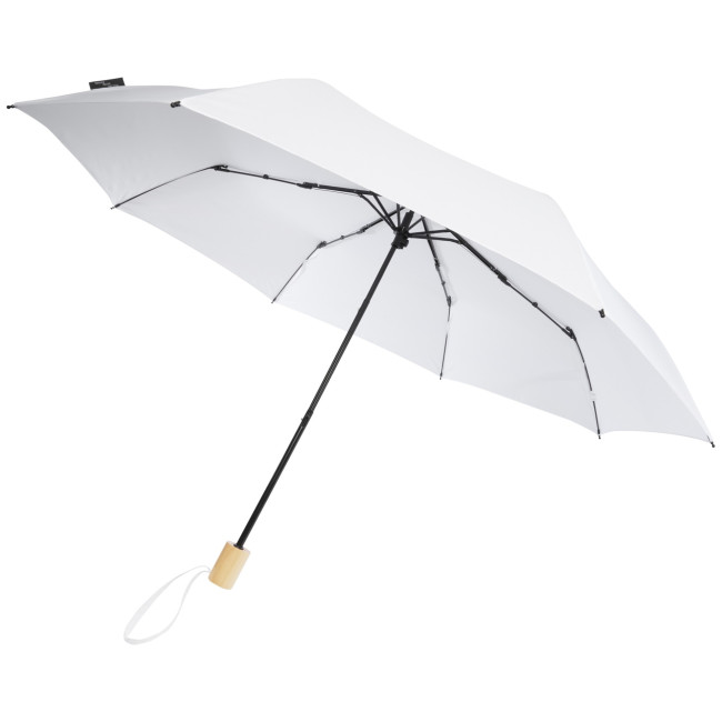 Promotional Birgit 21'' Foldable Windproof Recycled PET Umbrella - Image 5