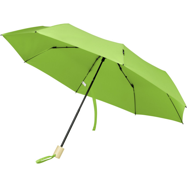 Promotional Birgit 21'' Foldable Windproof Recycled PET Umbrella - Image 2