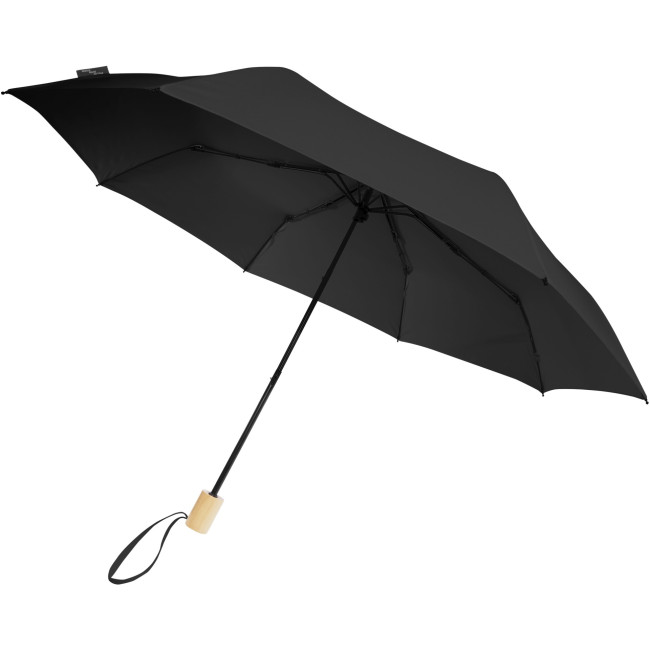 Promotional Birgit 21'' Foldable Windproof Recycled PET Umbrella - Image 1