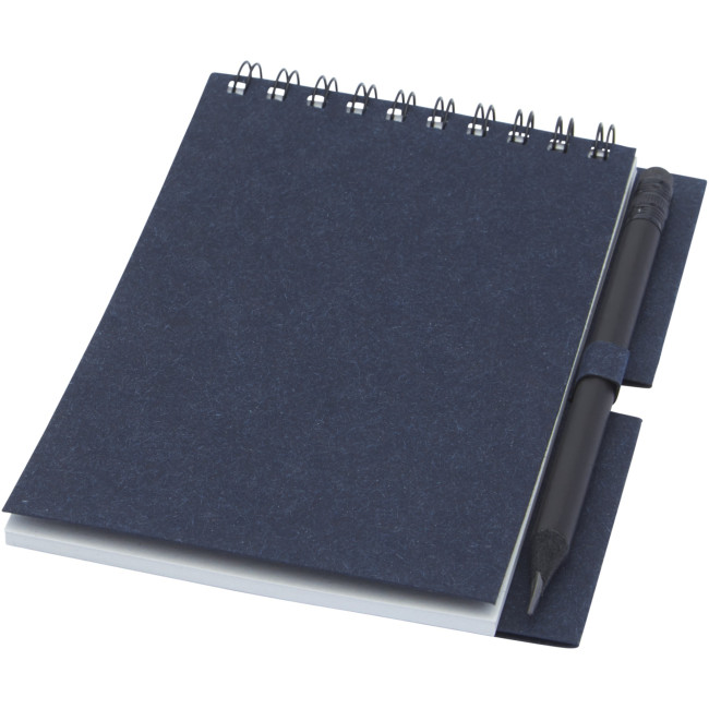 Promotional Luciano Eco Wire Notebook With Pencil - Small - Image 1