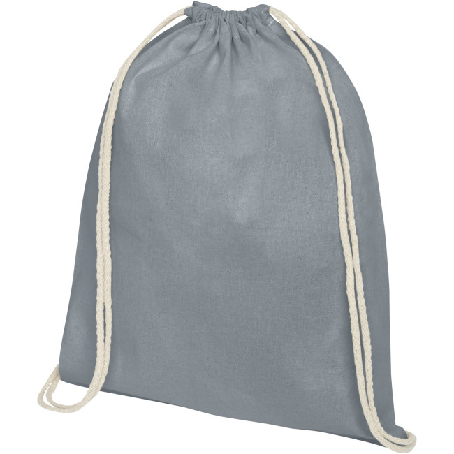 Promotional Oregon 140 g/m² Cotton Drawstring Backpack 5L - Image 9