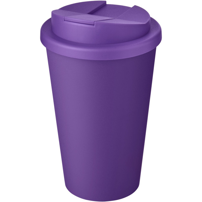 Promotional Americano Eco Recycled Tumbler With Spill-Proof Lid 350ml - Image 6