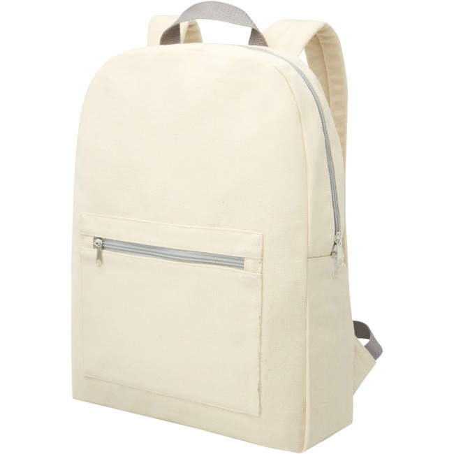 Promotional Pheebs 450 g/m² Recycled Cotton And Polyester Backpack 10L - Image 3